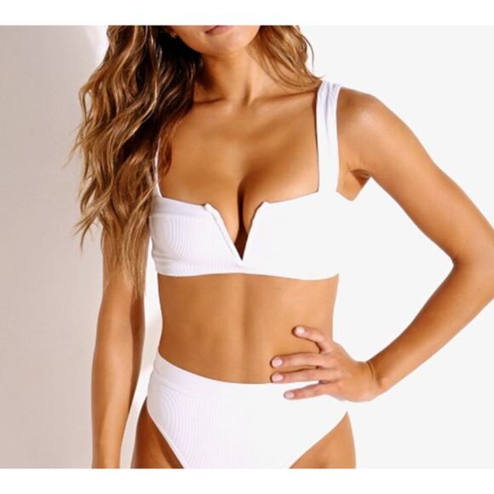 l*space white finneas bikini top